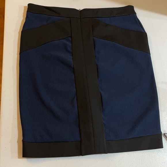 BCBG Generation Black Blue Bodycon Pencil Skirt 10 - Picture 9 of 12